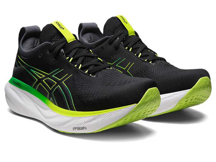 Asics GEL-NIMBUS 25 Löparskor Herr Svarta Ljusgröna | Sverige-1076349