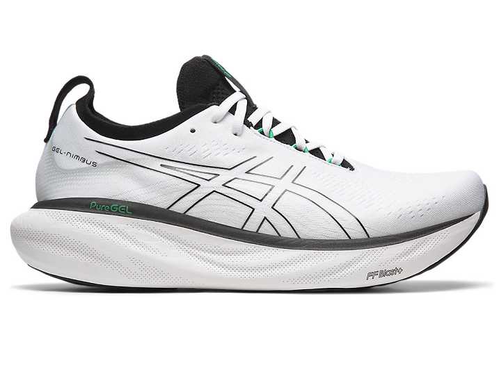 Asics GEL-NIMBUS 25 Löparskor Herr Vita Svarta | Sverige-2471903