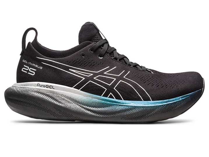 Asics GEL-NIMBUS 25 PLATINUM Löparskor Herr Svarta Silver | Sverige-2436780