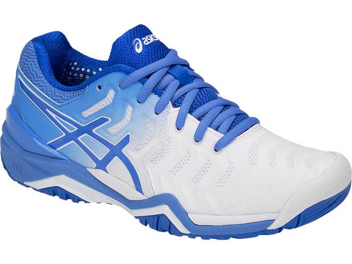 Asics GEL-RESOLUTION 7 Tennisskor Dam Vita Blå | Sverige-1035924