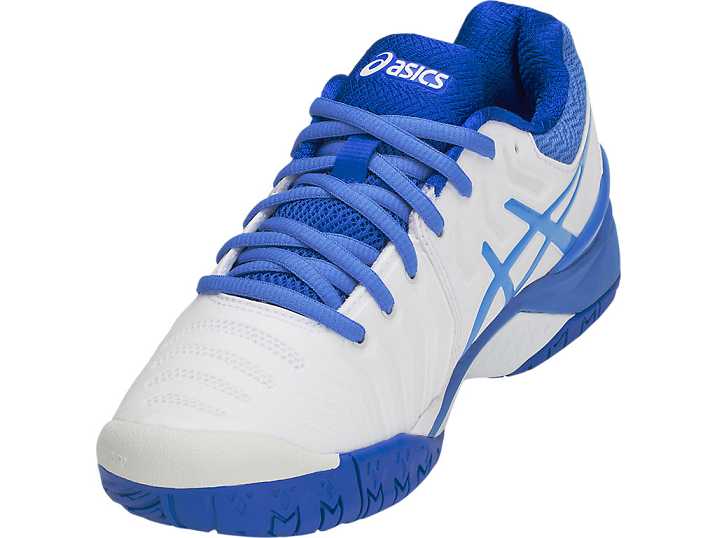 Asics GEL-RESOLUTION 7 Tennisskor Dam Vita Blå | Sverige-1035924