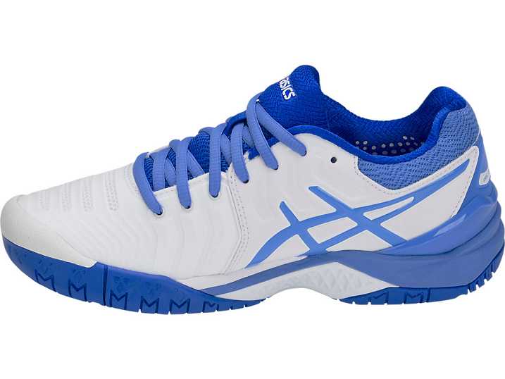 Asics GEL-RESOLUTION 7 Tennisskor Dam Vita Blå | Sverige-1035924