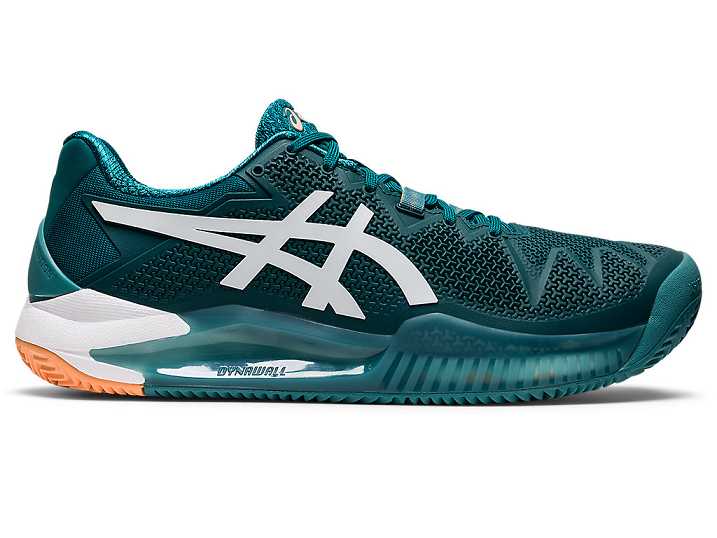 Asics GEL-RESOLUTION 8 CLAY Tennisskor Herr Mörkgröna Vita | Sverige-6923857