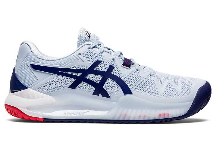 Asics GEL-RESOLUTION 8 WIDE Tennisskor Dam Ljusblå Blå | Sverige-6093718