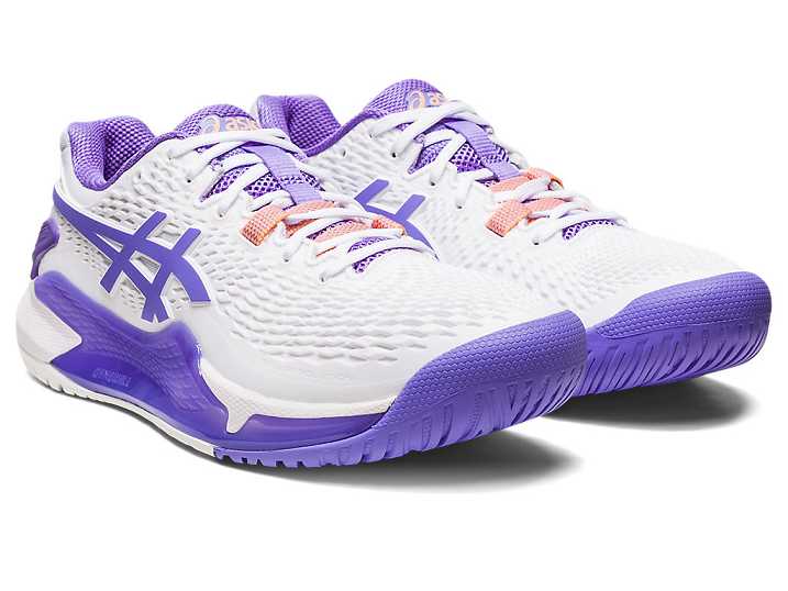 Asics GEL-RESOLUTION 9 Tennisskor Dam Vita Lila | Sverige-1934580