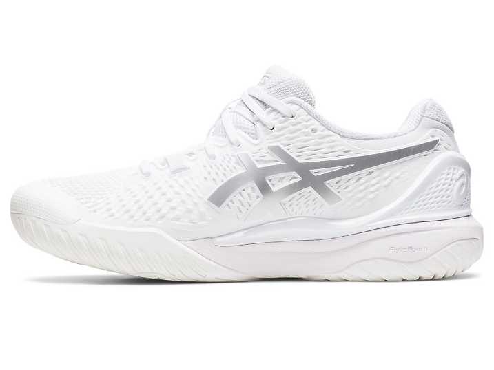 Asics GEL-RESOLUTION 9 Tennisskor Dam Vita Silver | Sverige-4368902