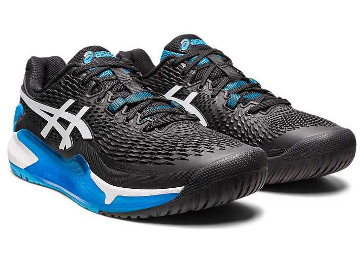 Asics GEL-RESOLUTION 9 Tennisskor Herr Svarta Vita | Sverige-8396745