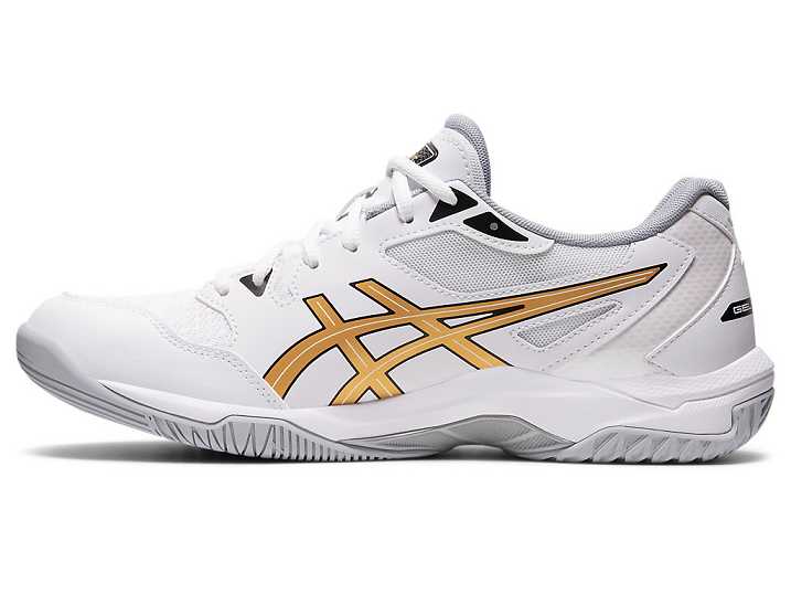 Asics GEL-ROCKET 10 Volleybollskor Herr Vita Guld | Sverige-1058432