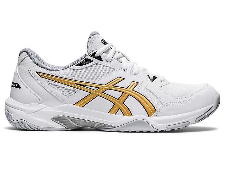 Asics GEL-ROCKET 10 Volleybollskor Herr Vita Guld | Sverige-1058432