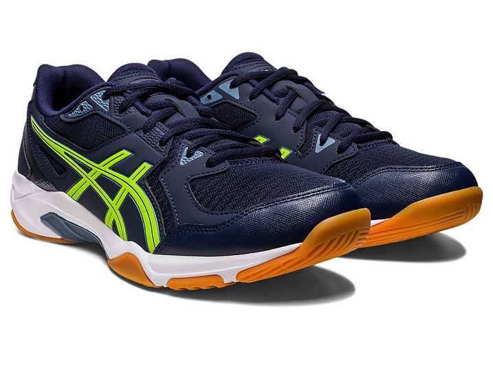 Asics GEL-ROCKET 10 Volleybollskor Herr Marinblå Gröna | Sverige-4795280