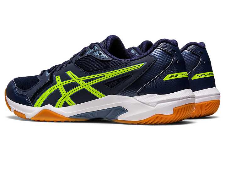 Asics GEL-ROCKET 10 Volleybollskor Herr Marinblå Gröna | Sverige-4795280