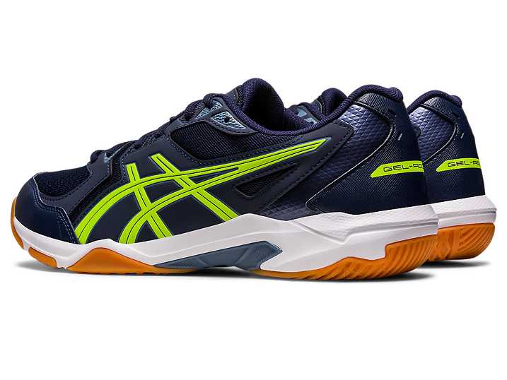 Asics GEL-ROCKET 10 WIDE Volleybollskor Herr Marinblå Gröna | Sverige-4518029