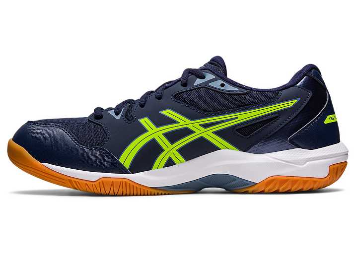 Asics GEL-ROCKET 10 WIDE Volleybollskor Herr Marinblå Gröna | Sverige-4518029