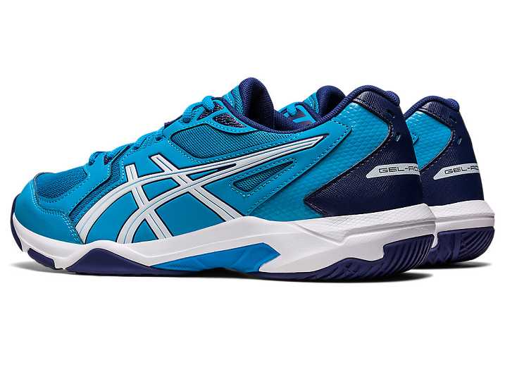 Asics GEL-ROCKET 10 WIDE Volleybollskor Herr Blå Vita | Sverige-5294837