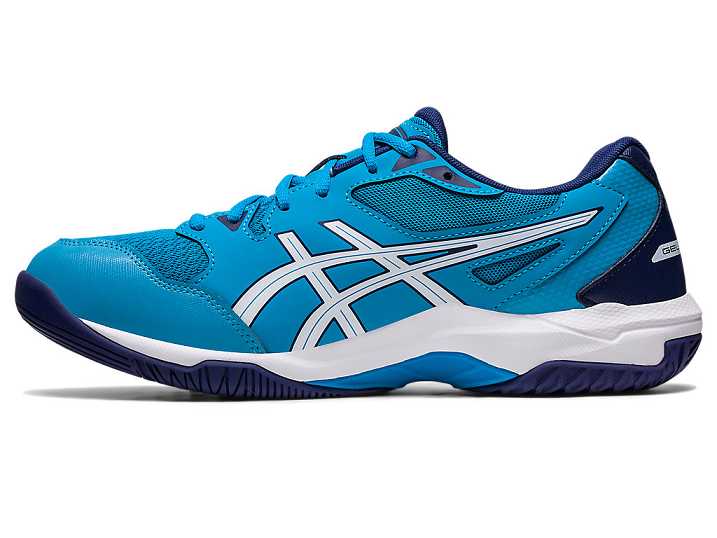 Asics GEL-ROCKET 10 WIDE Volleybollskor Herr Blå Vita | Sverige-5294837