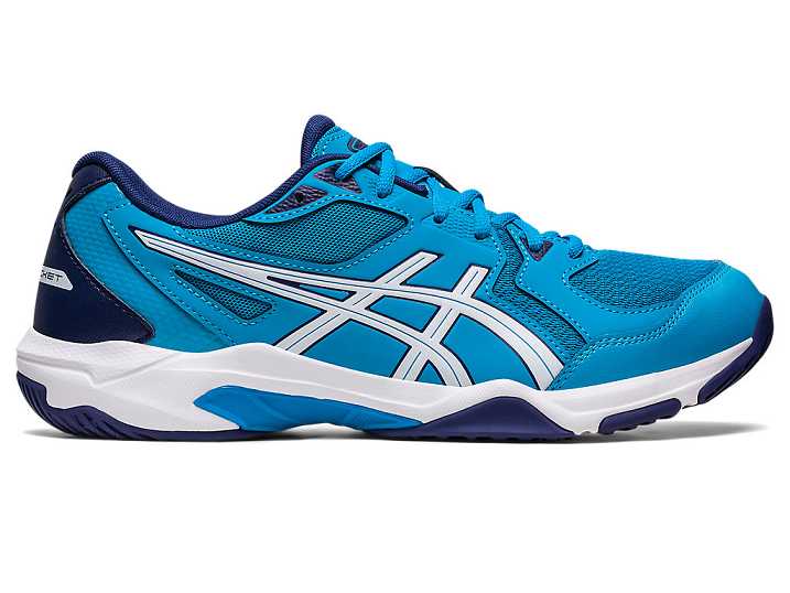 Asics GEL-ROCKET 10 WIDE Volleybollskor Herr Blå Vita | Sverige-5294837