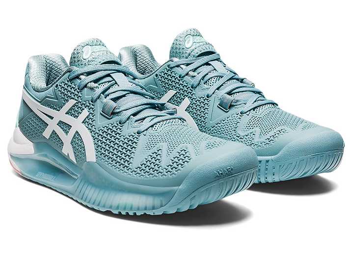 Asics GEL-Resolution 8 Tennisskor Dam Blå Vita | Sverige-1532496