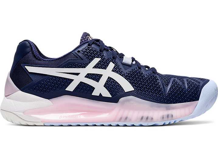 Asics GEL-Resolution 8 Tennisskor Dam Marinblå Vita | Sverige-2609734