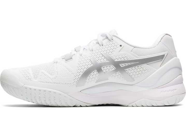 Asics GEL-Resolution 8 Tennisskor Dam Vita Silver | Sverige-0657423