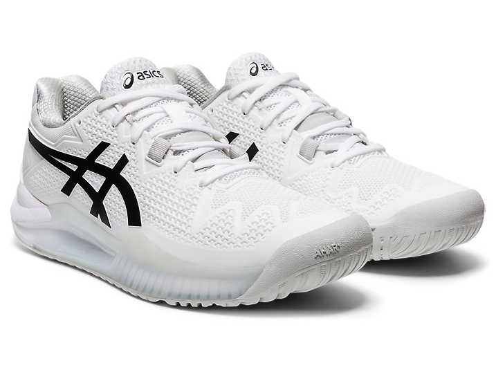 Asics GEL-Resolution 8 Tennisskor Dam Vita Svarta | Sverige-6532970