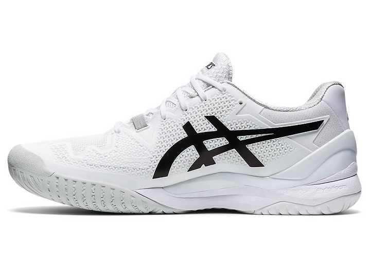 Asics GEL-Resolution 8 Tennisskor Herr Vita Svarta | Sverige-9830754