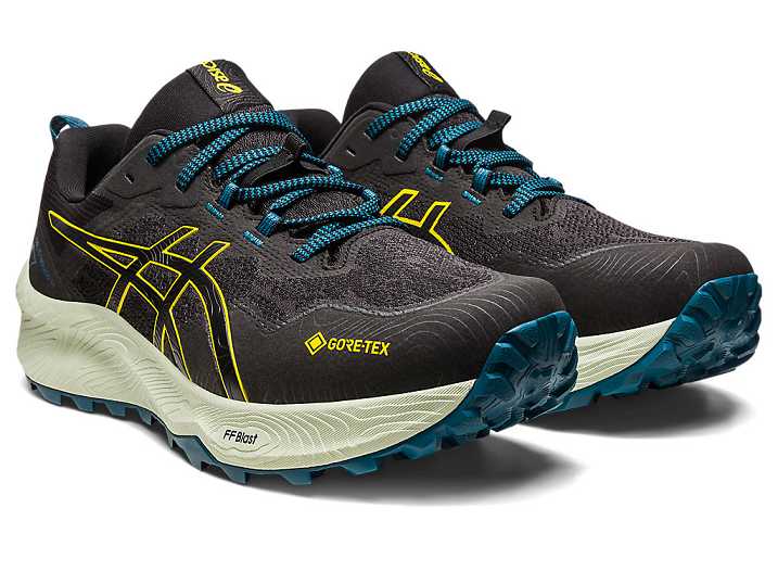 Asics GEL-TRABUCO 11 GTX Trail löparskor Herr Svarta Guld Gula | Sverige-2397156