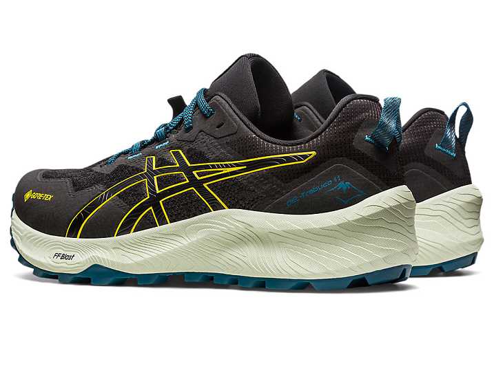 Asics GEL-TRABUCO 11 GTX Trail löparskor Herr Svarta Guld Gula | Sverige-2397156