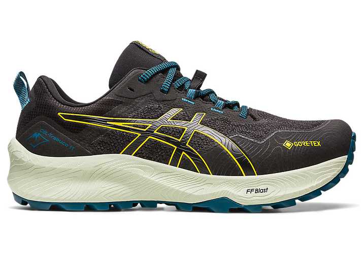 Asics GEL-TRABUCO 11 GTX Trail löparskor Herr Svarta Guld Gula | Sverige-2397156