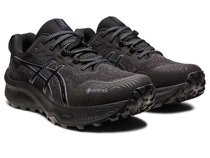 Asics GEL-TRABUCO 11 GTX Trail löparskor Dam Svarta Grå | Sverige-3981047