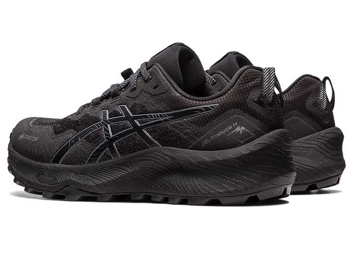 Asics GEL-TRABUCO 11 GTX Trail löparskor Dam Svarta Grå | Sverige-3981047