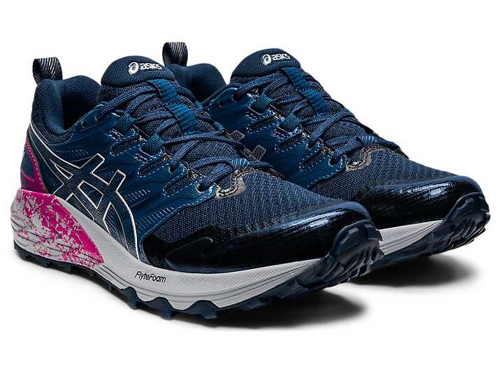 Asics GEL-Trabuco Terra Trail löparskor Dam Blå Silver | Sverige-4705382