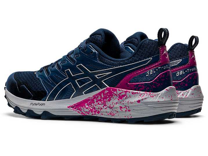 Asics GEL-Trabuco Terra Trail löparskor Dam Blå Silver | Sverige-4705382