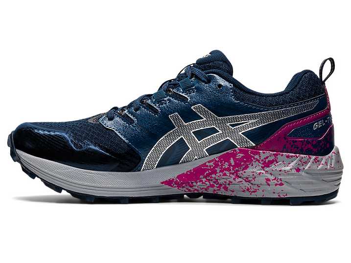 Asics GEL-Trabuco Terra Trail löparskor Dam Blå Silver | Sverige-4705382