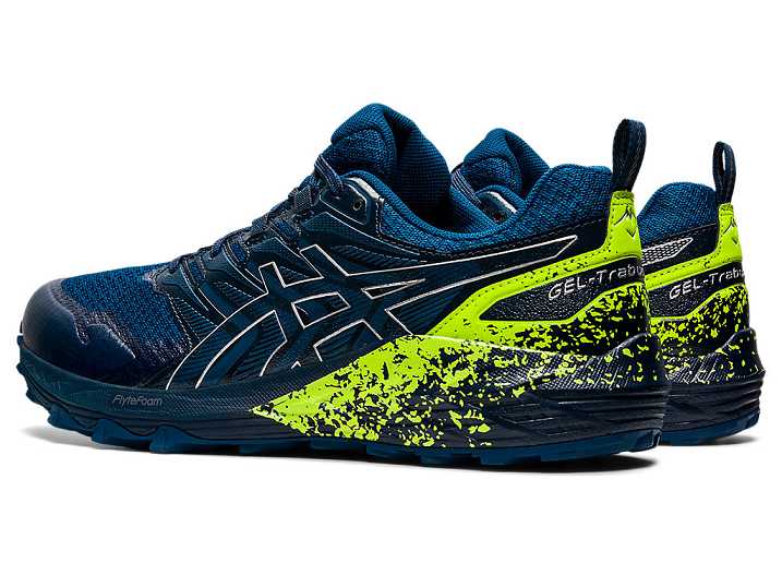 Asics GEL-Trabuco Terra Trail löparskor Herr Blå Silver | Sverige-8437519