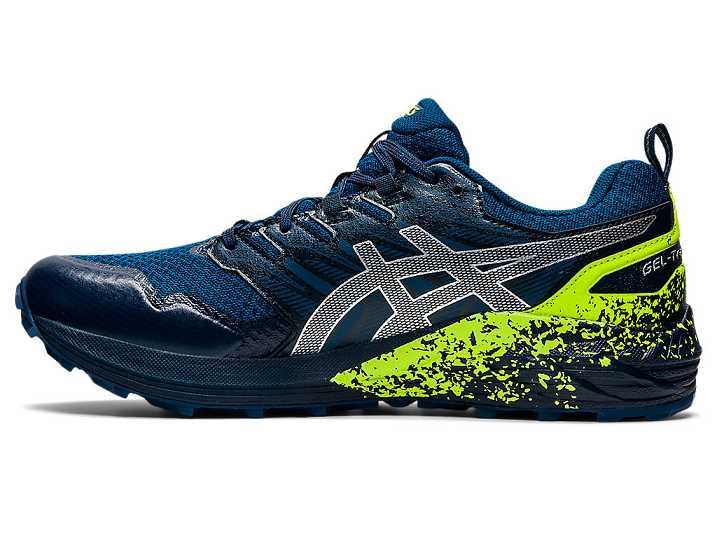 Asics GEL-Trabuco Terra Trail löparskor Herr Blå Silver | Sverige-8437519