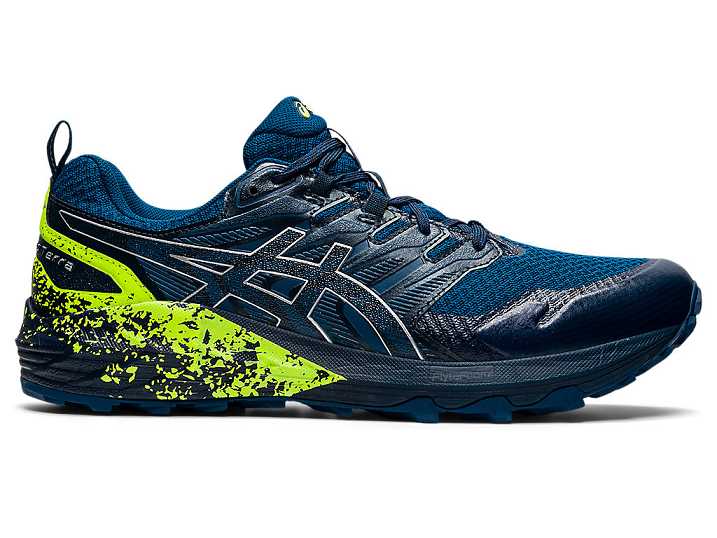 Asics GEL-Trabuco Terra Trail löparskor Herr Blå Silver | Sverige-8437519