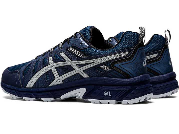 Asics GEL-VENTURE 7 Trail löparskor Herr Marinblå Grå | Sverige-0137289