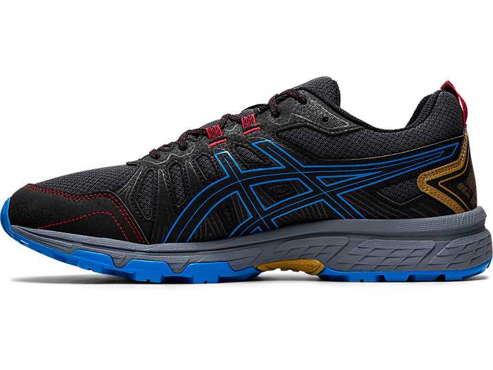 Asics GEL-VENTURE 7 Trail löparskor Herr Mörkgrå Blå | Sverige-7938056