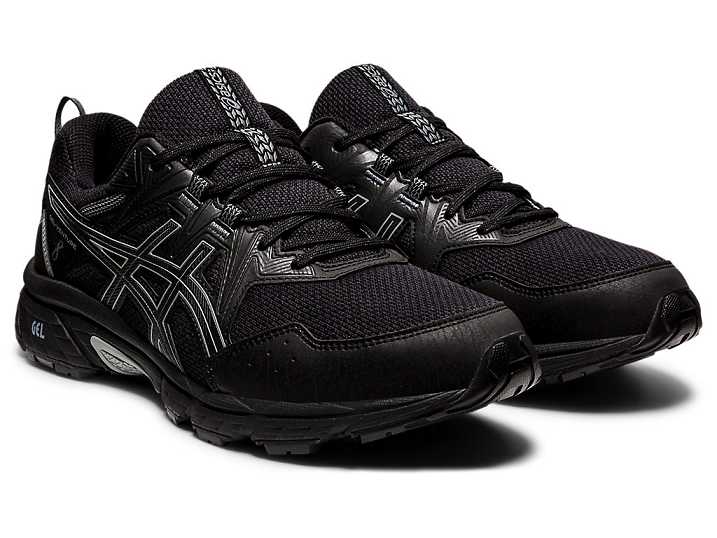 Asics GEL-VENTURE 8 EXTRA WIDE Trail löparskor Herr Svarta | Sverige-0753169