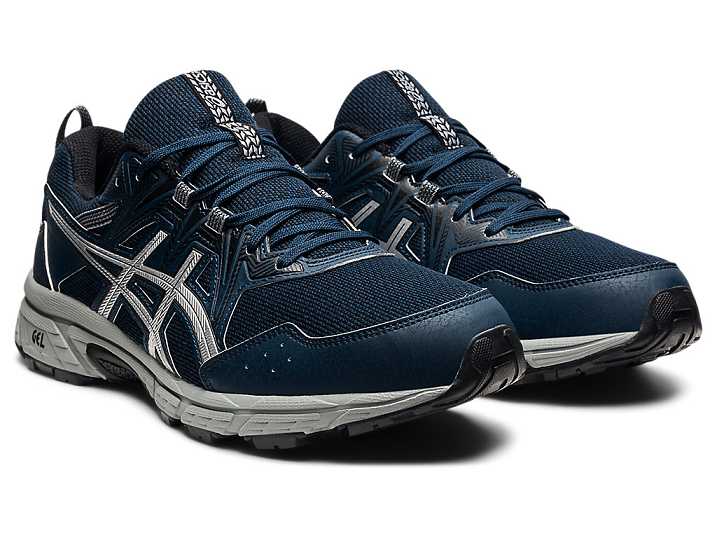 Asics GEL-VENTURE 8 EXTRA WIDE Trail löparskor Herr Blå Silver | Sverige-9810723