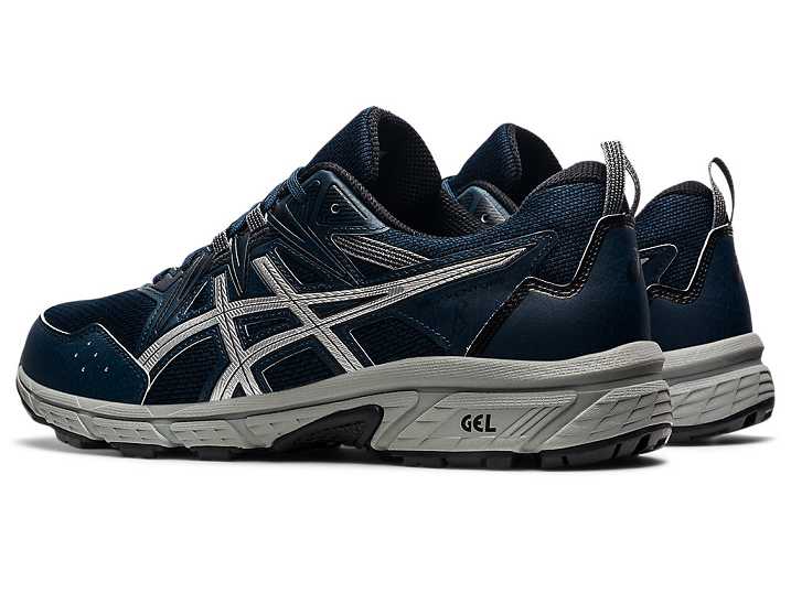 Asics GEL-VENTURE 8 EXTRA WIDE Trail löparskor Herr Blå Silver | Sverige-9810723