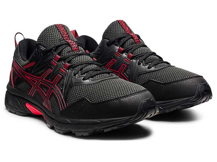 Asics GEL-VENTURE 8 Trail löparskor Herr Svarta Röda | Sverige-4025619