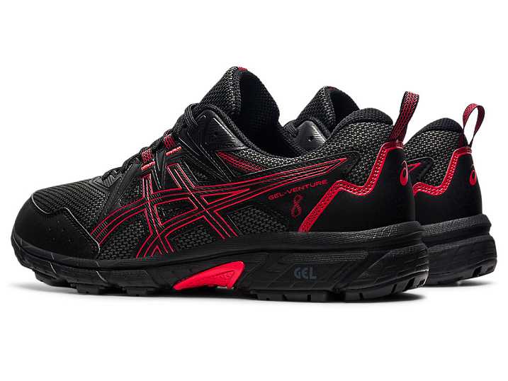 Asics GEL-VENTURE 8 Trail löparskor Herr Svarta Röda | Sverige-4025619