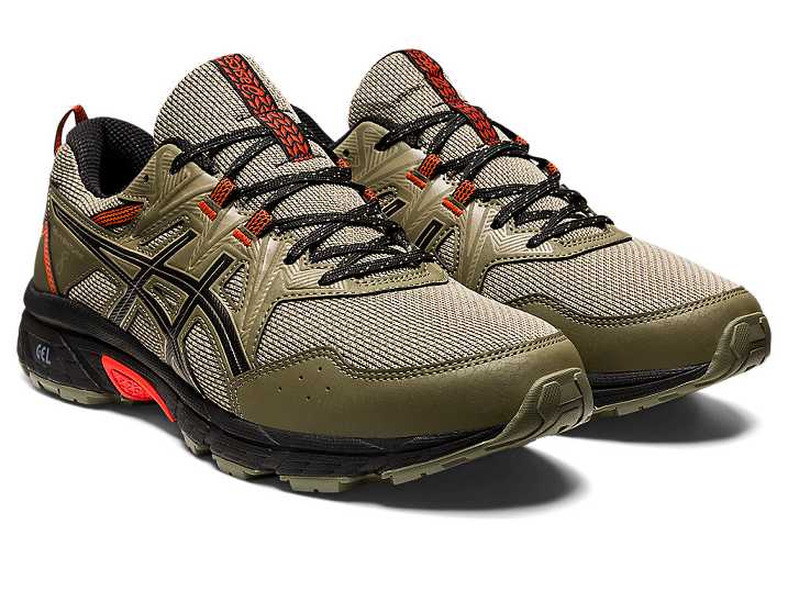 Asics GEL-VENTURE 8 Trail löparskor Herr Gröna Svarta | Sverige-5862749