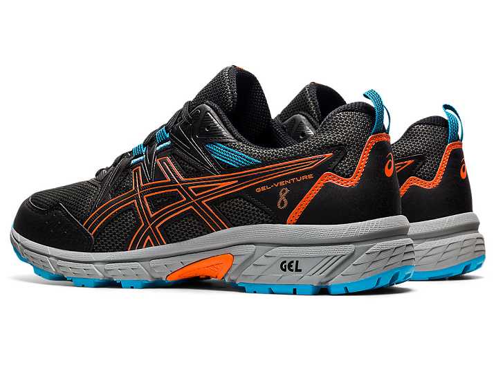 Asics GEL-VENTURE 8 Trail löparskor Herr Svarta Guld Orange | Sverige-7921580