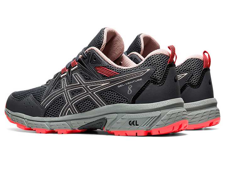 Asics GEL-VENTURE 8 WIDE Trail löparskor Dam Grå | Sverige-1598367