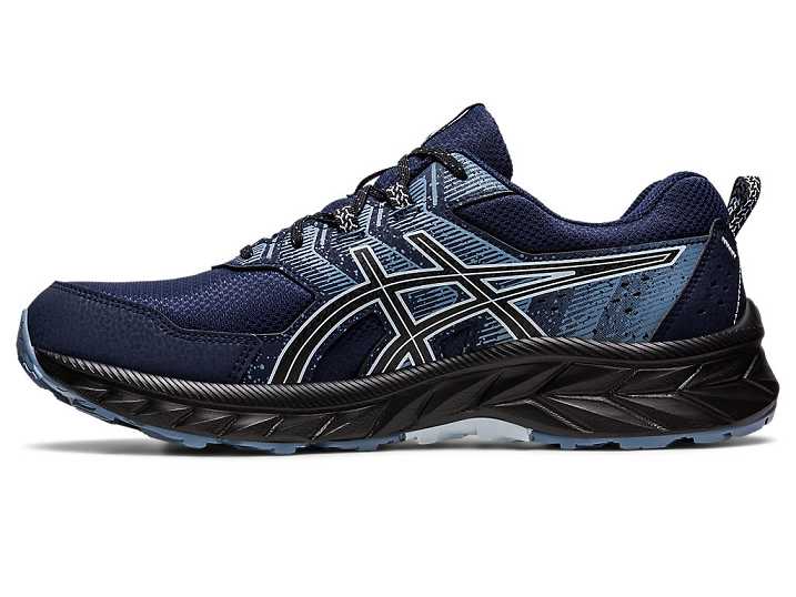 Asics GEL-VENTURE 9 EXTRA WIDE Trail löparskor Herr Marinblå | Sverige-8537926