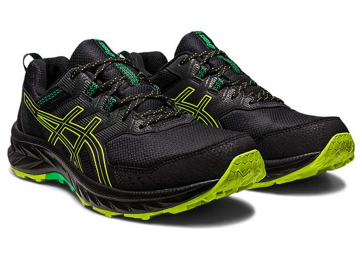 Asics GEL-VENTURE 9 Trail löparskor Herr Svarta Ljusgröna | Sverige-6543082