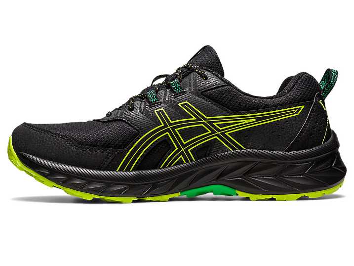 Asics GEL-VENTURE 9 Trail löparskor Herr Svarta Ljusgröna | Sverige-6543082