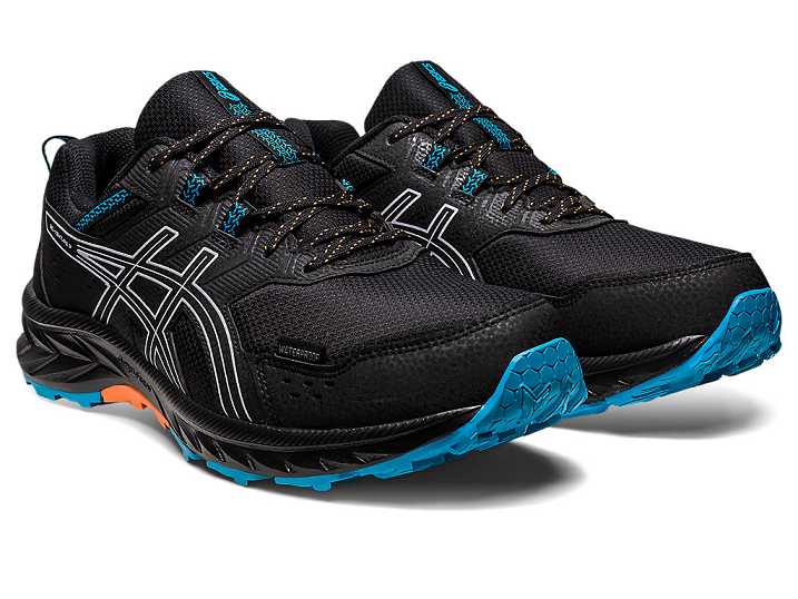 Asics GEL-VENTURE 9 WATERPROOF Trail löparskor Herr Svarta Lila | Sverige-8460137